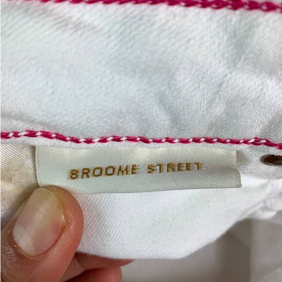 Kate Spade Broome Street Womens Skinny Jeans Size 26 White Play Hooky W28 x L31 - Picture 10 of 12